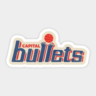 Defunct Capital Bullets Basketball Team Sticker